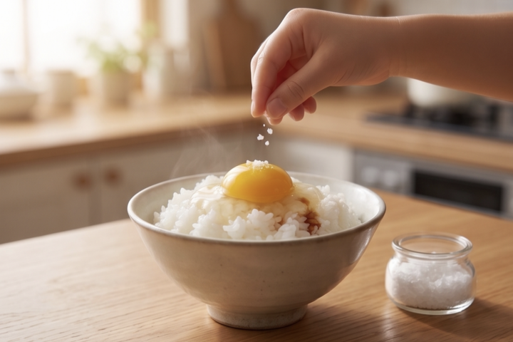 究極の塩・卵かけご飯