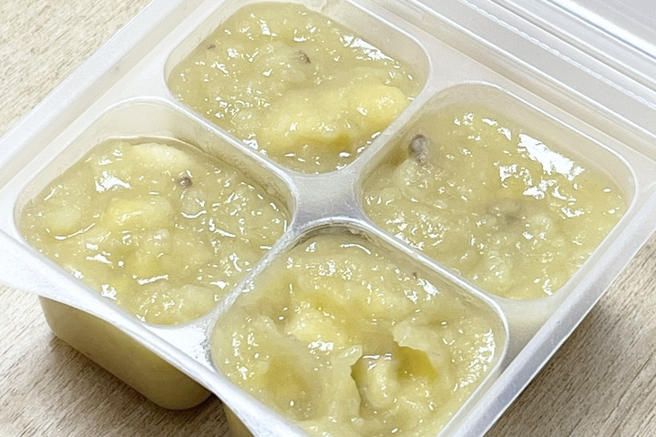 〈冷凍可：離乳食中期〉さつまいもの離乳食【さつまいも+バナナ】