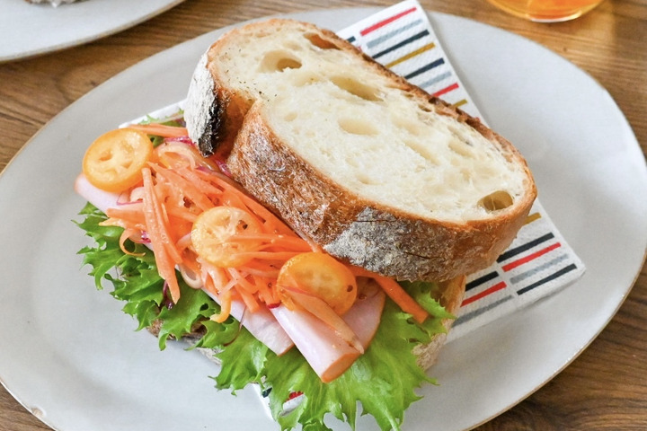 金柑と人参のさっぱりマリネサンド