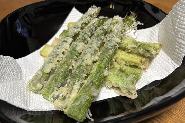 アスパラの天ぷら