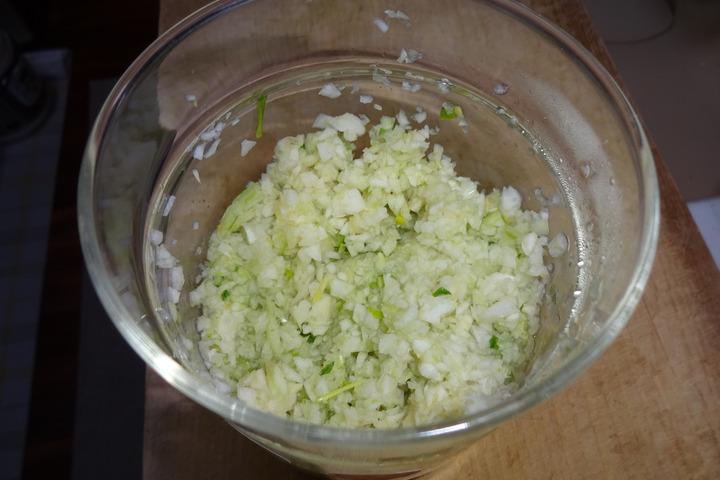 にんにくのみじん切り