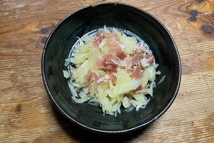 晩白柚のオリーブオイルサラダ