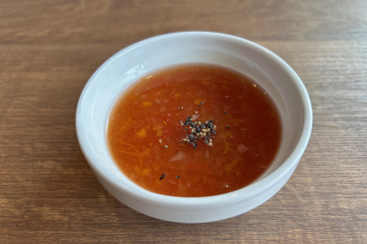 ミニトマトの煮込みスープ