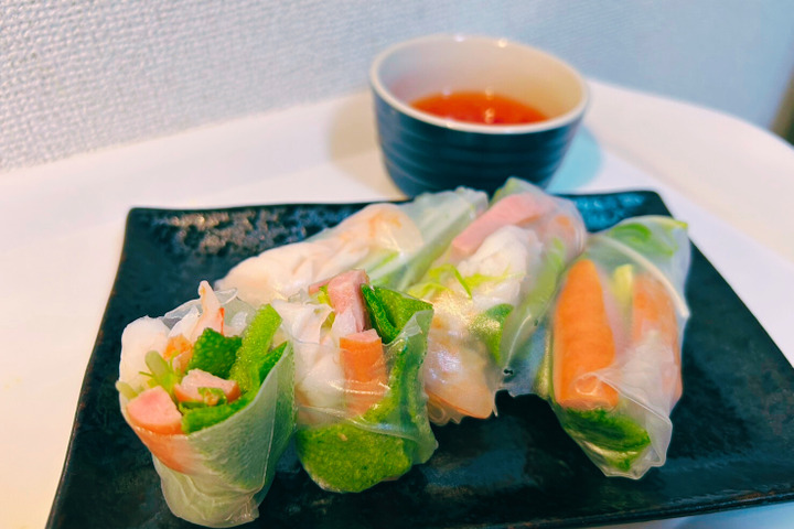 アイスプラントの生春巻き