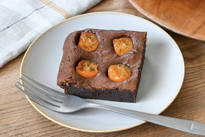 金柑チョコブラウニー