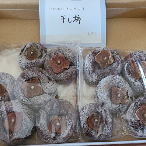 予約】昔ながらの天日干し『干し柿』燻蒸処理無し250g×2袋：長野県産の