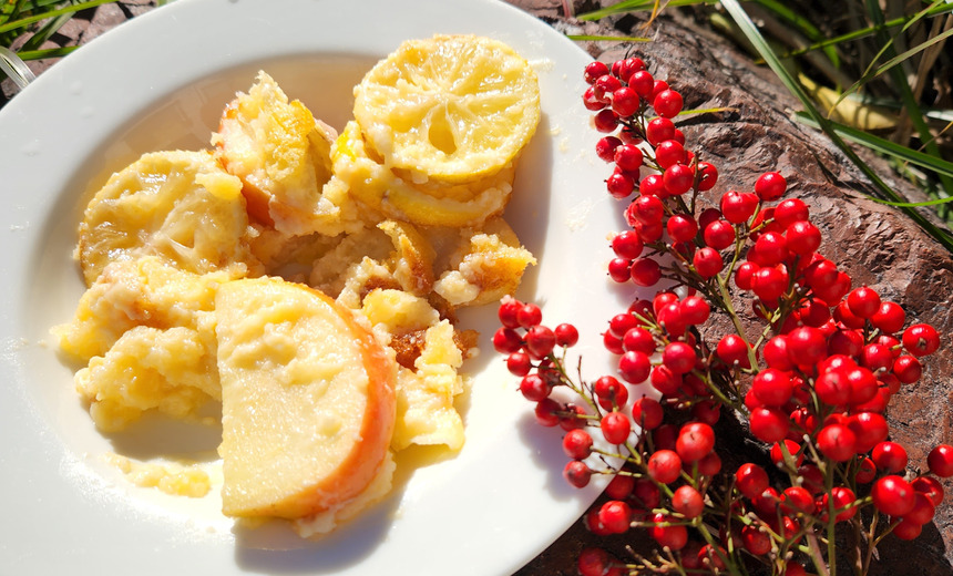 Merry Xmasりんごとレモン🍋のクラフティ