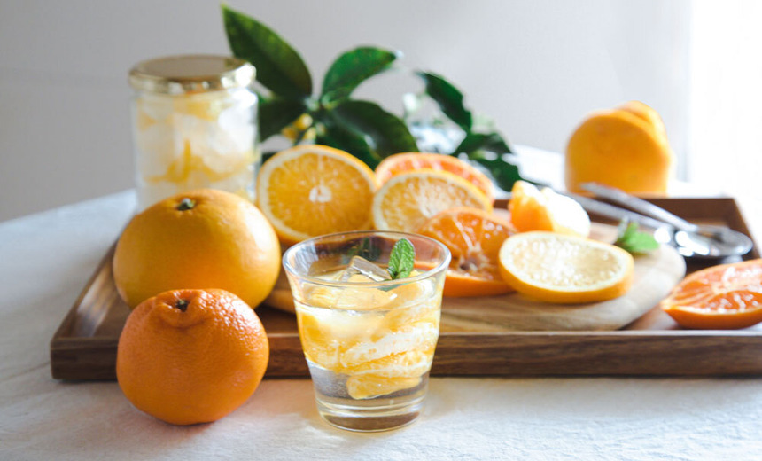 旬の柑橘で作る！かんきつシロップ