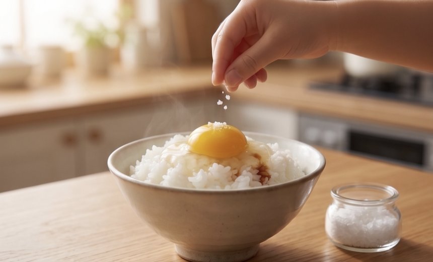 究極の塩・卵かけご飯