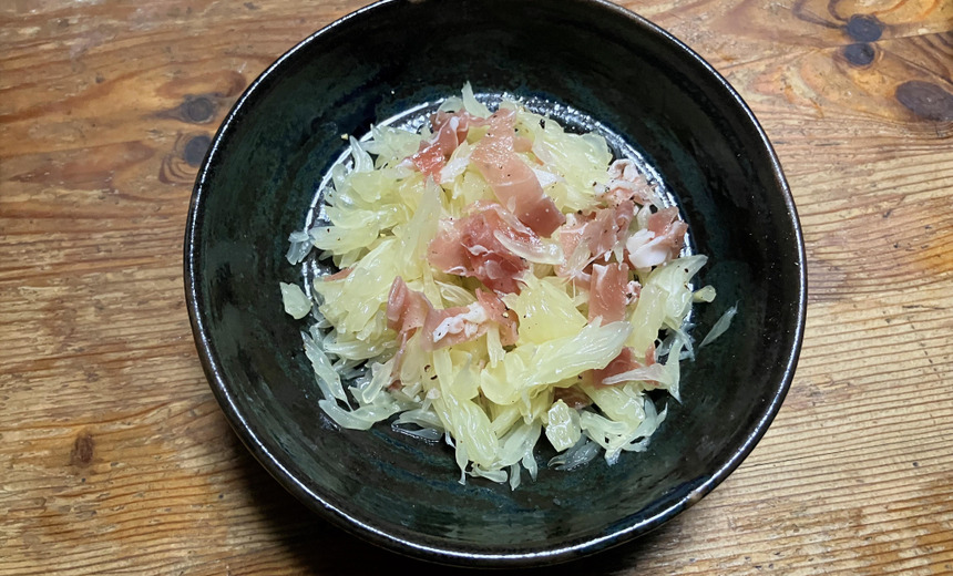 晩白柚のオリーブオイルサラダ