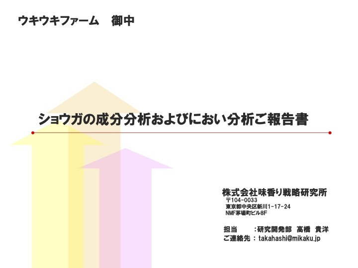 【味香り戦略研究所】での分析結果