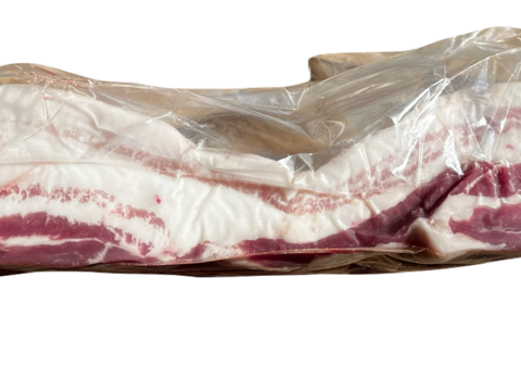 【冷蔵品】十勝放牧黒豚　ジューシーバラ肉、焼肉、煮豚用（900ｇ〜1300ｇ)