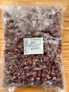 ルバーブ★信州産、コメントください 信州八ヶ岳山麓赤いルバーブ】冷凍ルバーブカット（1cm）1㎏×4：長野県
