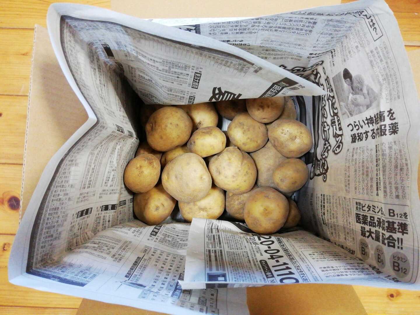 大山山麓 栽培期間中農薬化学肥料不使ジャガイモ3kg送料込 ジャガイモ(デジマ)2.5～3㎏程度【農薬化学肥料不使用