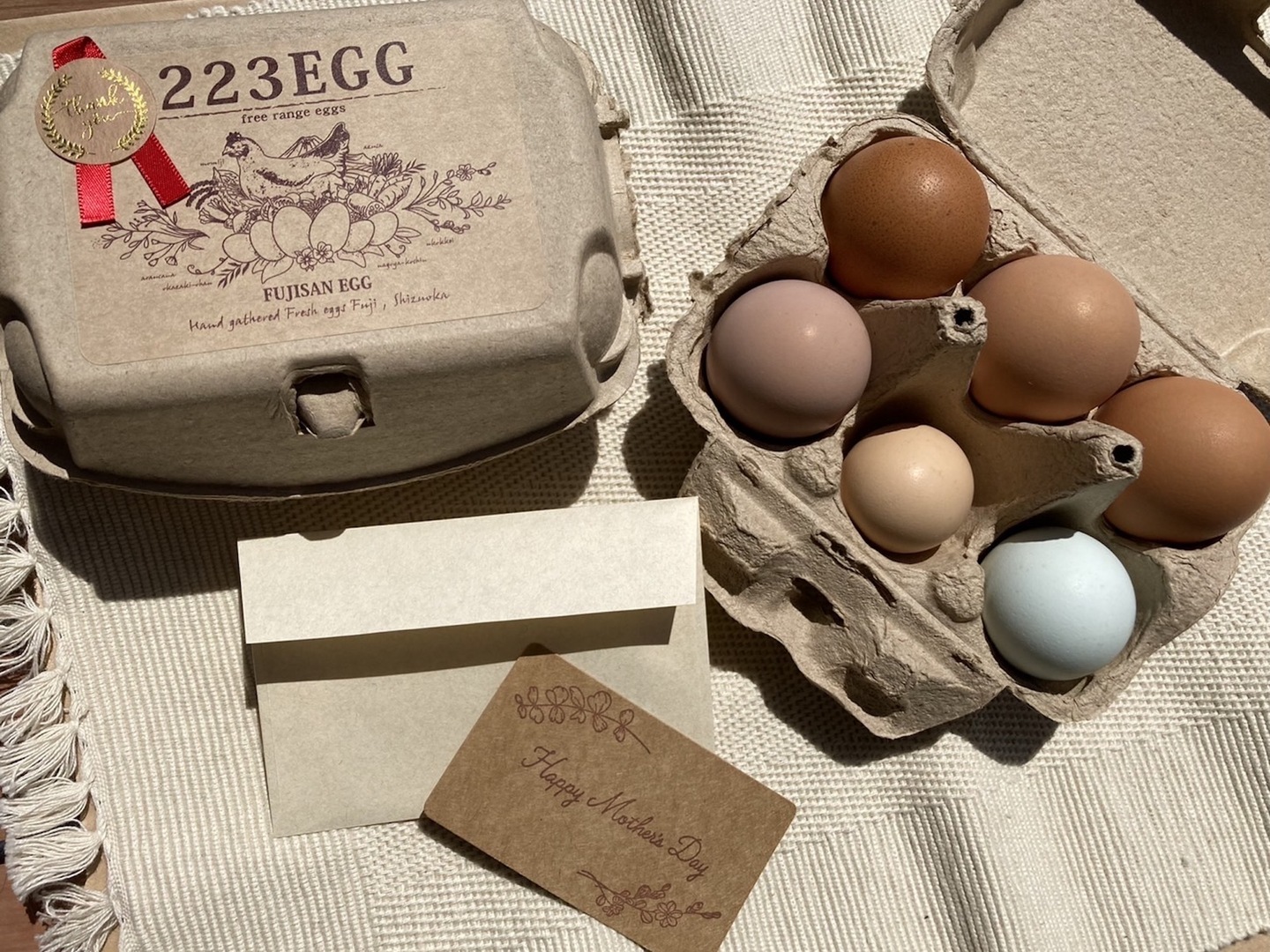 平飼い卵 母の日ギフト 【4パックセット】223EGG たまご：静岡県