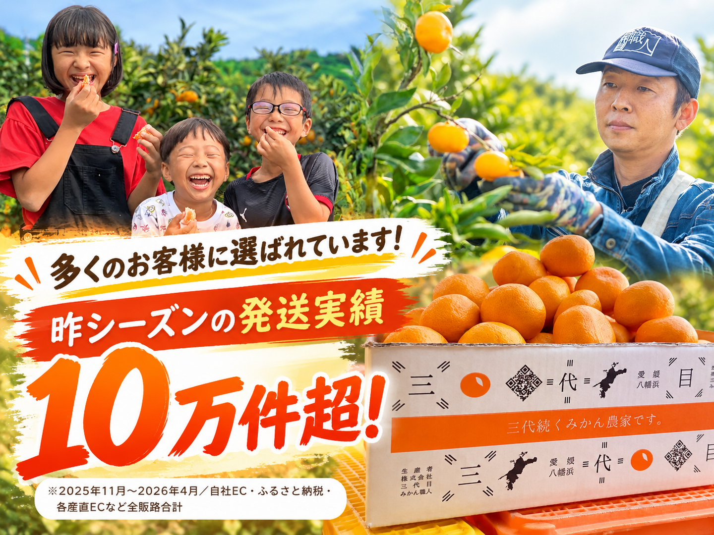 頂みかん3kg｜【年間10万件発送】75年以上受け継ぐ、三代目みかん職人