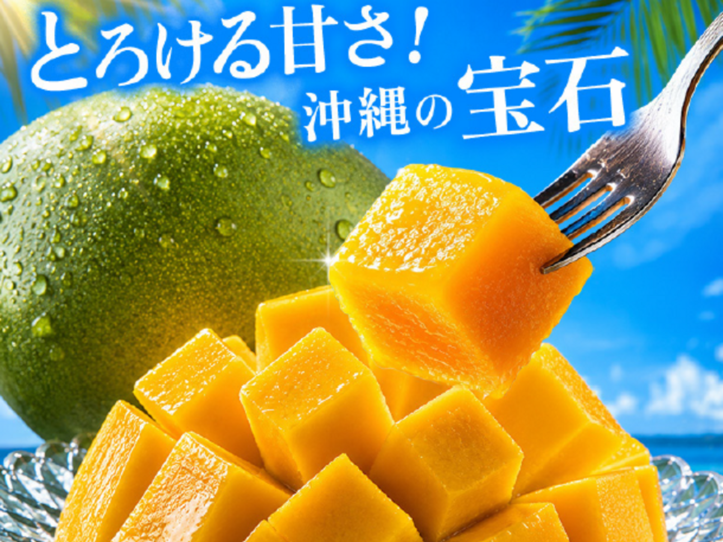 家庭用 良品】宝石マンゴー（キーツマンゴー）1㎏：沖縄県産のキーツ