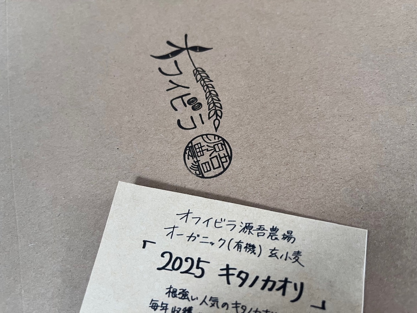 有機玄小麦 キタノカオリ 4kg オーガニック （2025年産）※小麦粉