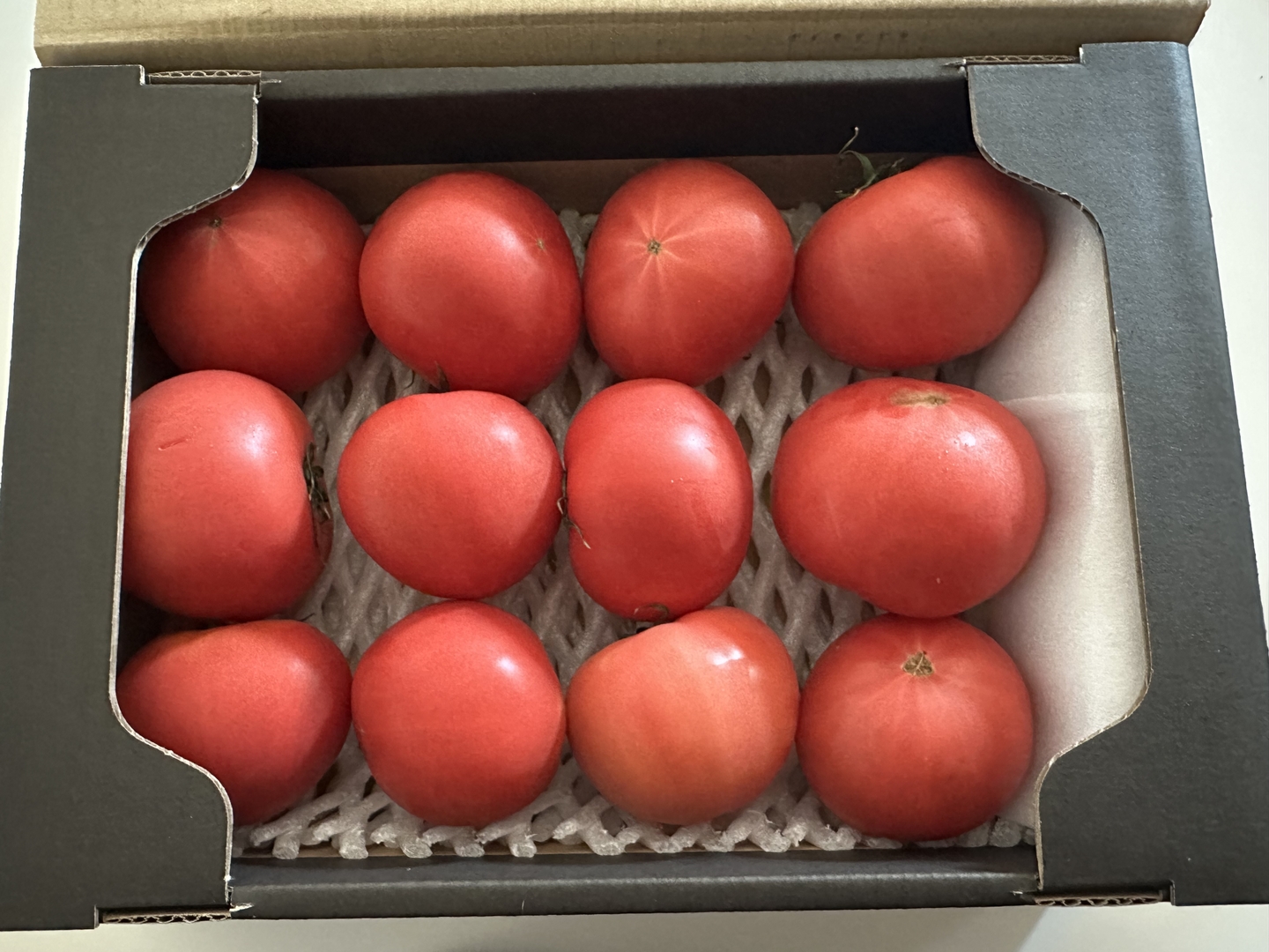 北海道産】🍅樹上熟3段採り🍅桃太郎トマト2kg箱〈規格外品