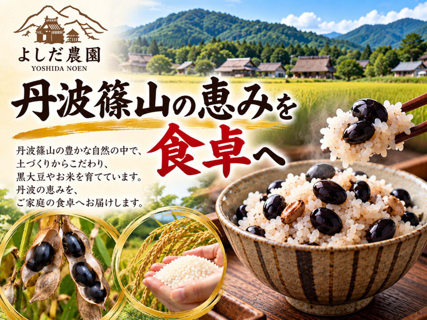 お米入りで炊くだけ】黒豆ご飯の素 丹波篠山産 黒豆ご飯 2缶セット 黒