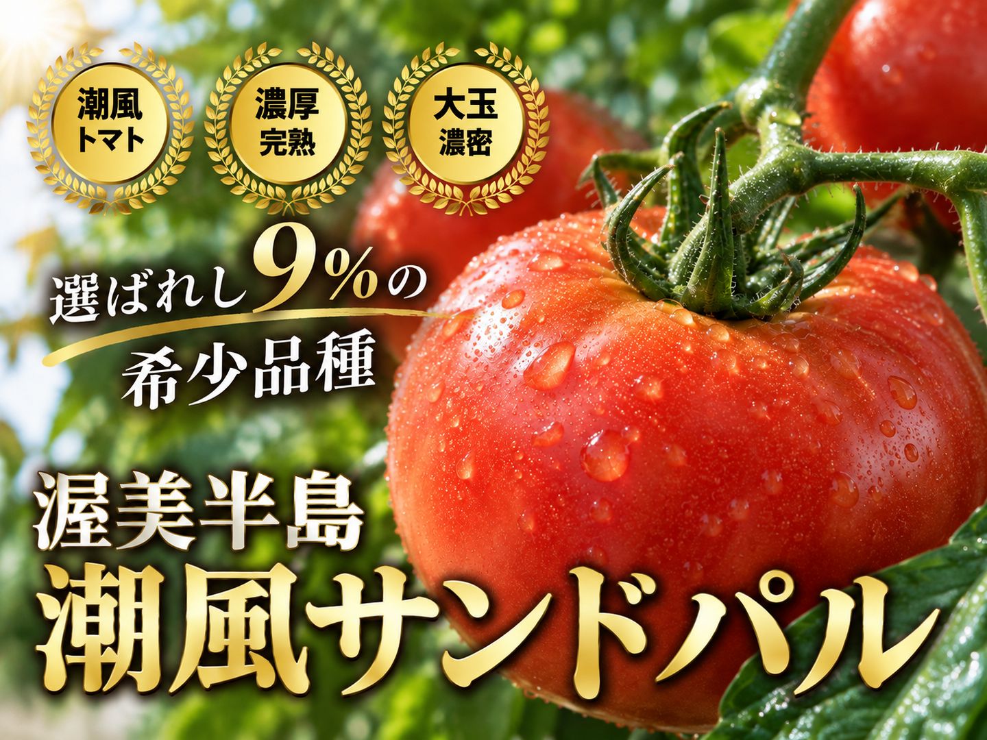 🍅知る人ぞ知る“幻の赤い宝石🍅選ばれし9％だけが名乗れる称号『潮風