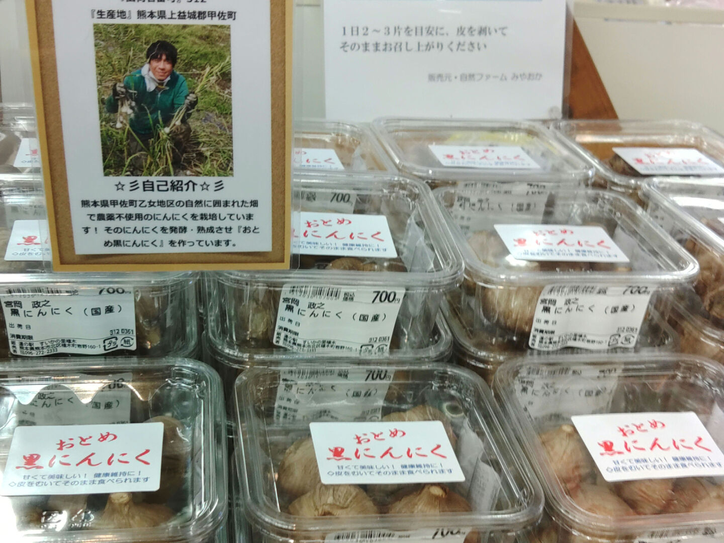 農薬・化学肥料不使用】☆熊本産☆ おとめ黒にんにく500㌘ ◇生