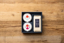 【贈答用】無添加梅干しとゆめぴりかのお裾分けセット 280g×2,お米6合