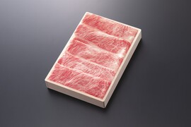 【贈答用木箱入り】霜降りと赤身のバランスがいい！松阪牛すき焼き（ロース・肩ロース）400ｇ