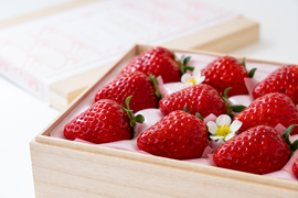 ✨️🏆[全国いちご品評会銀賞]🍓✨️木箱(中サイズ)✨