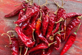 【激辛注意！】赤唐辛子 乾燥 栽培期間中農薬不使用 100g ネコポス発送 龍の尾