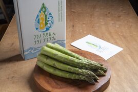【北海道 上富良野産】春が旬!の極太グリーンアスパラガス 3L 400g【春芽】✨通販サイト年間3000件以上販売👑✨しまねずみファームのフラノラルム
