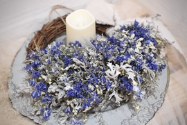 （特別価格）ドライフラワーデルフィニウムリース