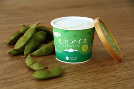 「毛豆」のつぶ感まで楽しめる、特別仕立ての【つがる毛豆アイス】90ｍｌ・12個入り