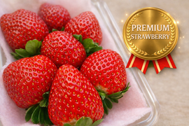 朝摘み！栃木県産★完熟とちあいか！大粒A品！甘くて酸味が少ない品種です！