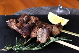 【天然】シカ串　BBQやアウトドア、炭火焼で焼くと絶品です