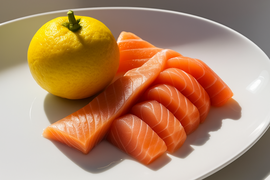 あっさりとした脂乗り！日向夏を餌に配合した「日向夏サーモン」（お刺身用）合計500g以上【冷凍便でお届け】