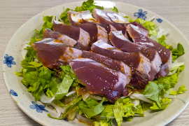 【野菜ソムリエのレシピ】リーフレタスとお刺身の香味サラダ