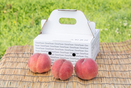 【桃：ゆうぞら】晩成腫の代表！最高の甘味と食味！1.5kg程度（8～4個入り）