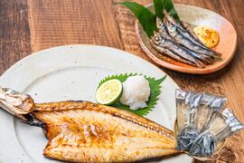 海の精×天日干し】無添加干物セット（カマス9枚・小魚250g