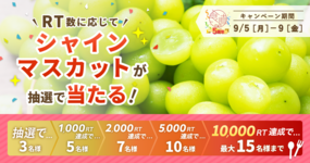 【終了しました】【食べチョク5周年🎊】旬の食材が当たる🎵Twitter RTキャンペーン