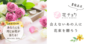 【終了しました】「花チョク」春のギフトキャンペーンを開始!贈ったお花があなたにも当たる!