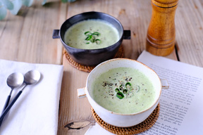 九条一遍ねぎのポタージュ