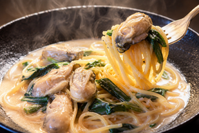 かきの塩辛で味わう、牡蠣の濃厚クリームパスタ