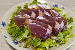【野菜ソムリエのレシピ】リーフレタスとお刺身の香味サラダ