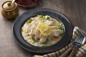 みつせ鶏むね肉のレモン＆チーズ蒸し