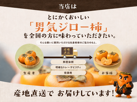 【2026年11月1日出荷開始〜】ご家庭用 中玉32〜36玉入り　⁂大人が選ぶ次郎柿⁂