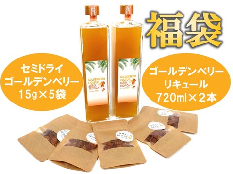 【福袋】新商品✨陽光の輝き　自然派リキュール🍹ゴールデンベリーリキュール「AUREA TROPICA」🍊セミドライゴールデンベリーセット