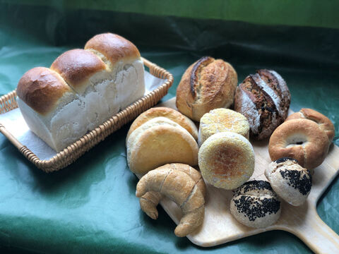 【超貴重な有機JAS認証パン】パンセット⑬：麦の栽培から一貫生産　自然栽培小麦のみ使用したサンドイッチにすると美味いパン達【Let'sおうちCafe：パンに好きなものを挟もう！】