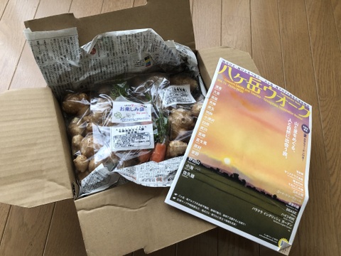 ＜自然栽培の菊芋　２ｋｇ＞肥料不使用、農薬も不使用、自家採種でやさしい甘さ　アクが少なく！生食も美味の≪菊芋≫を八ヶ岳南麓よりお届します