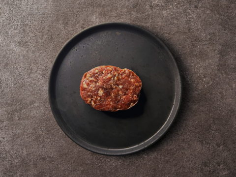 ＼新商品／ ハンバーガー用パティ100g  簡単焼くだけ時短調理!! 放牧×自社産牧草飼料♪